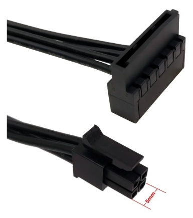 CABO ENERGIA SERVIDOR LENOVO ST50 MINI 4-PIN PLUG PEQUENO