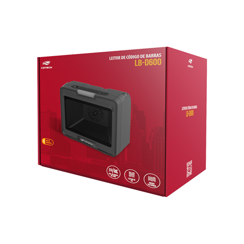 LEITOR CODIGO DE BARRAS USB LB-D600BK C3TECH