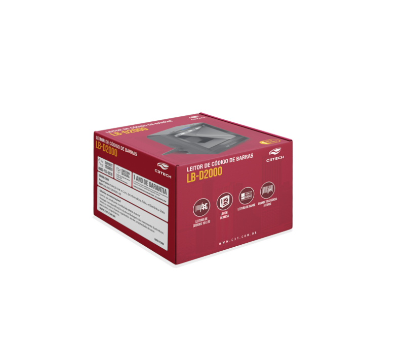 LEITOR DE CODIGO DE BARRAS USB C3 TECH