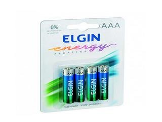 PILHA ALCALINA AAA 1.5V C/4 ELGIN