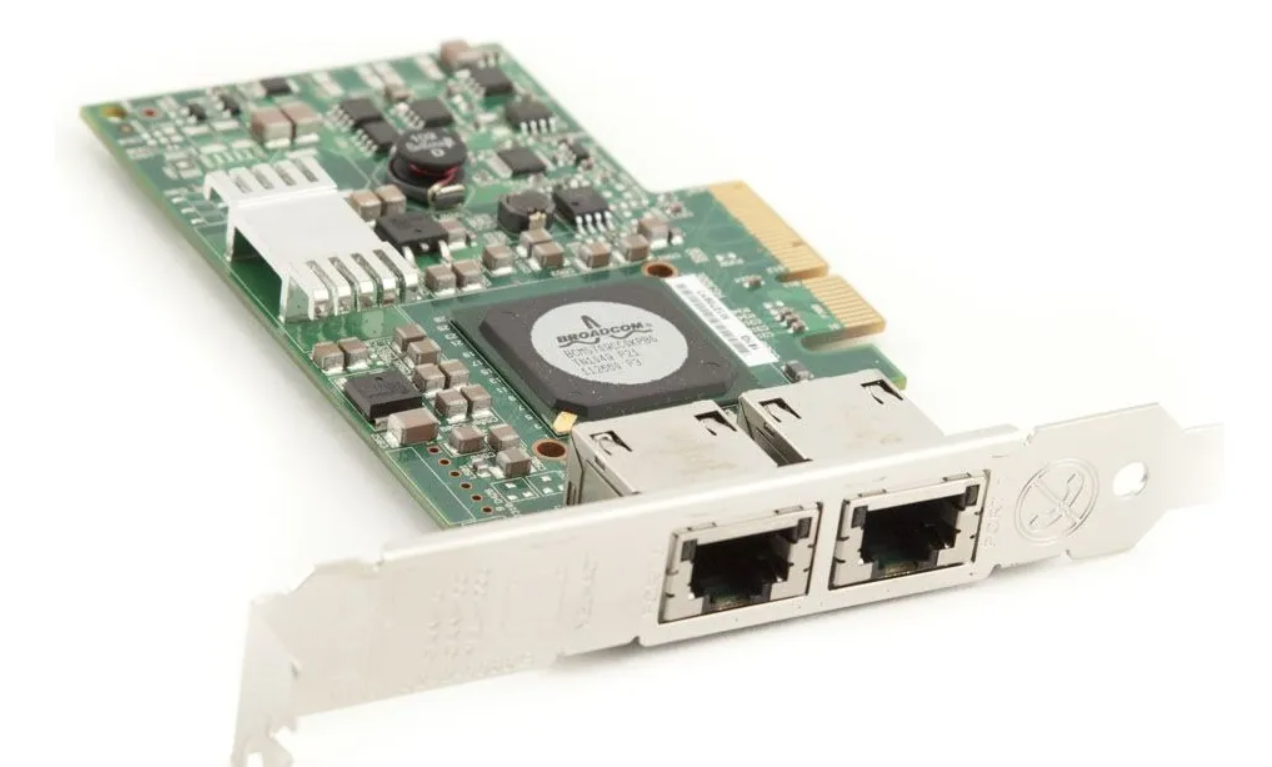 PLACA DE REDE 1000MBPS DUAL PORT PCI-E X4 BROADCOM DELL